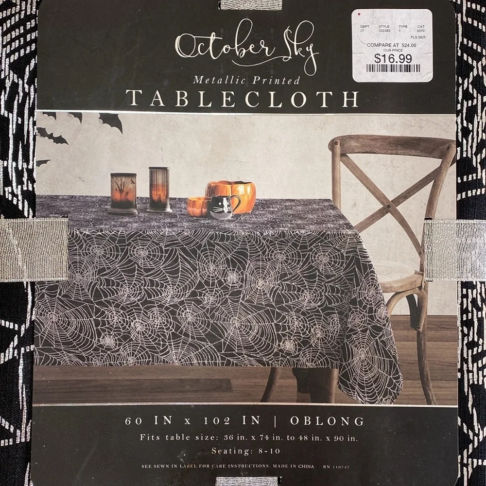 🌼 New October Sky Tablecloth 60” x 102” - Picture 4 of 6